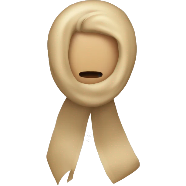 Beige Schleife emoji