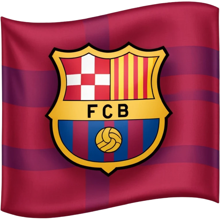 Create FC Barcelona flag emoji emoji