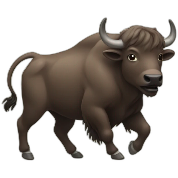 Dancing buffalo emoji