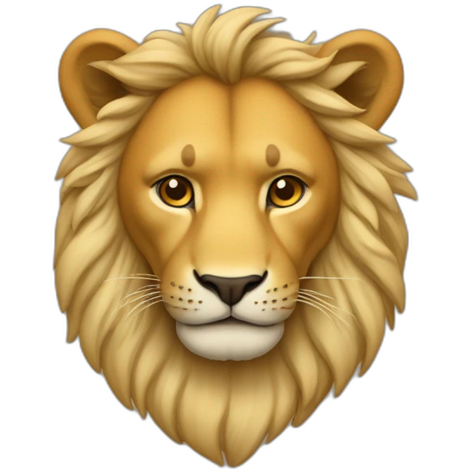 leão com coroa  emoji