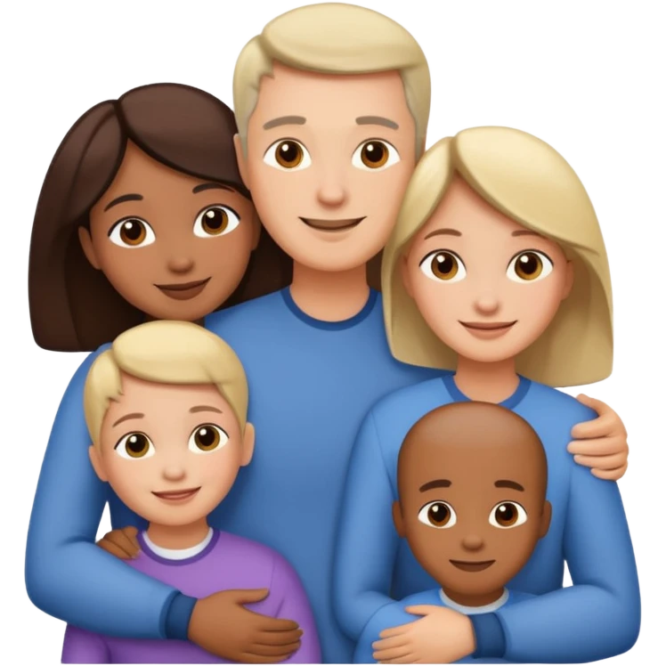 abrazar a mi papa mama he hijo emoji