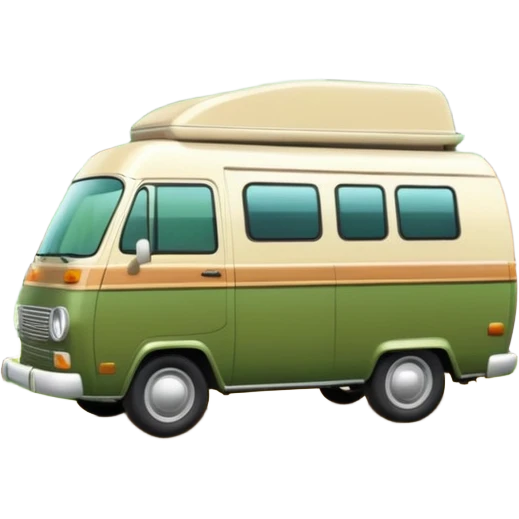 camping car parked in a forest emoji