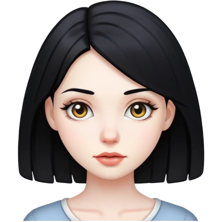 Naked girl with black hair emoji