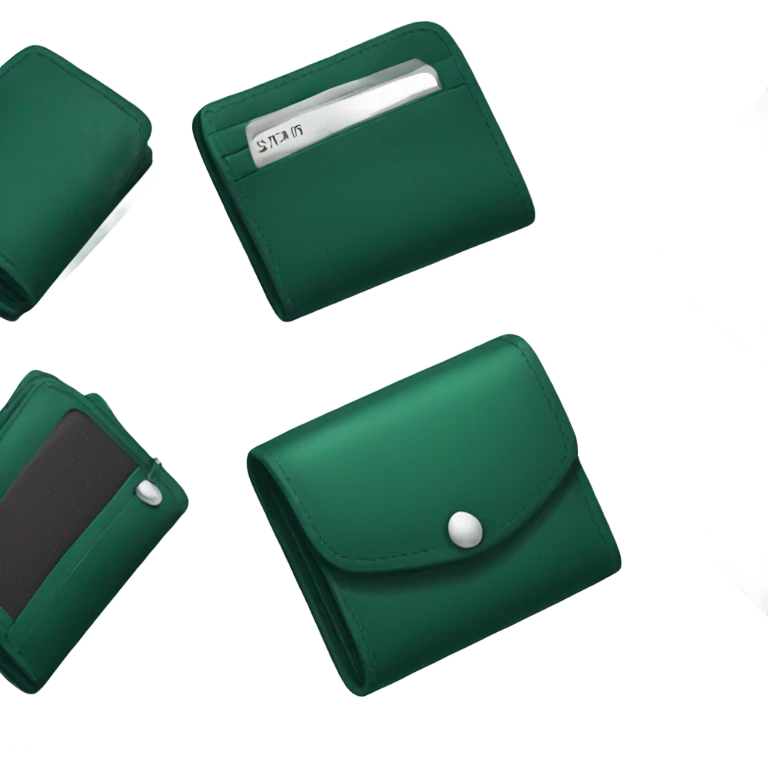 Dark green wallet  emoji