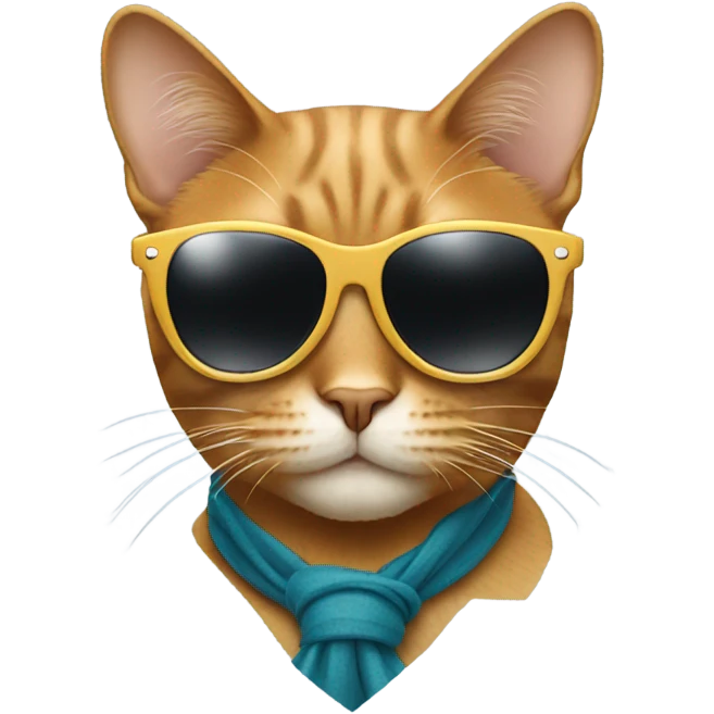Cat with sunglasses emoji