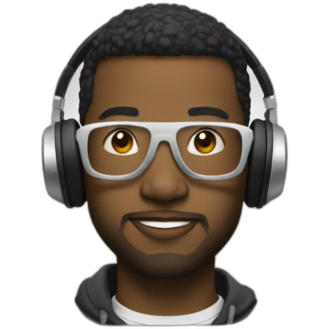 Dj blanc  emoji