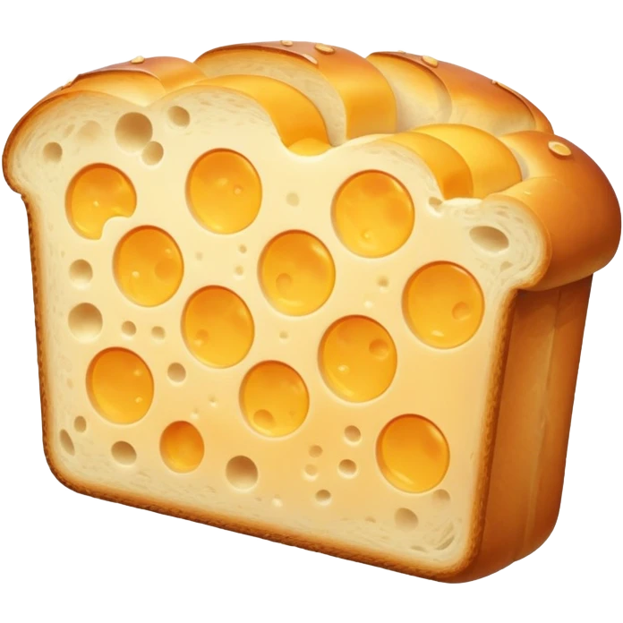 cheesy bread slice emoji