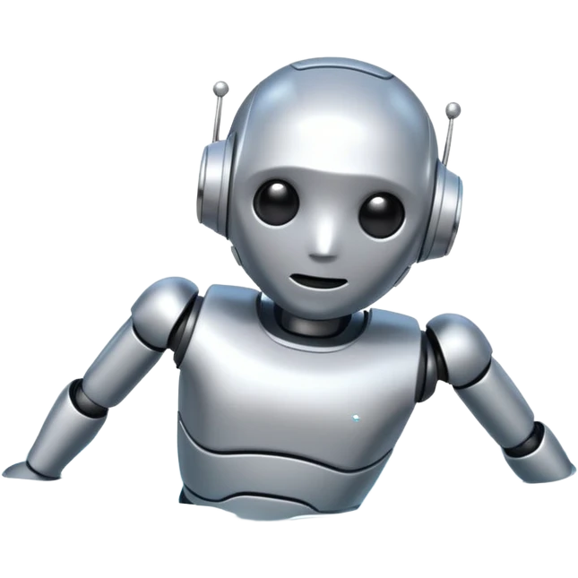 robot swimming emoji