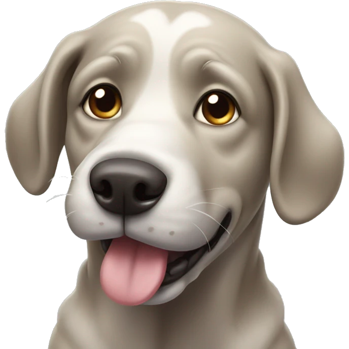 drooling dog emoji