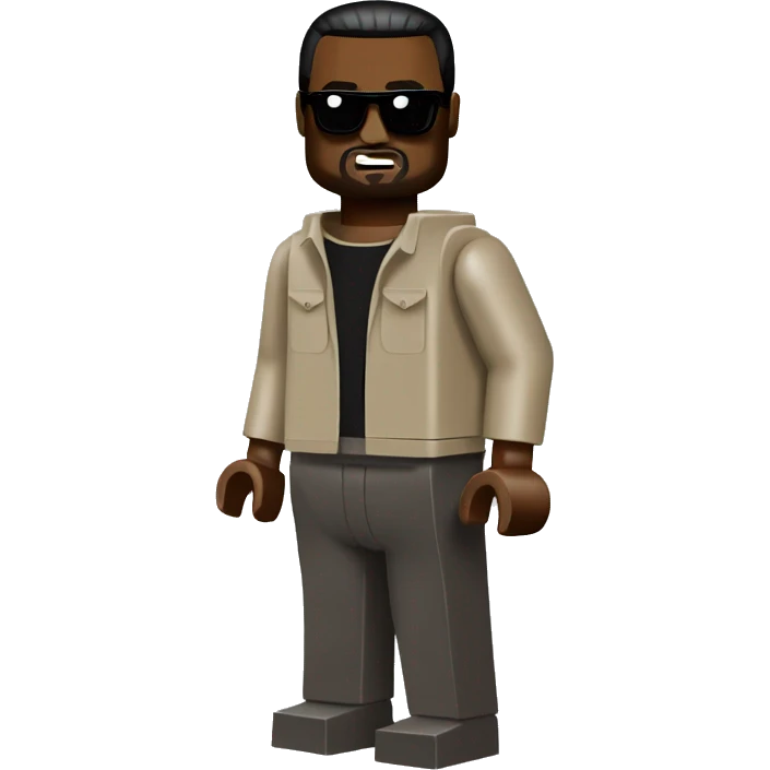 KANYE WEST lego full body emoji