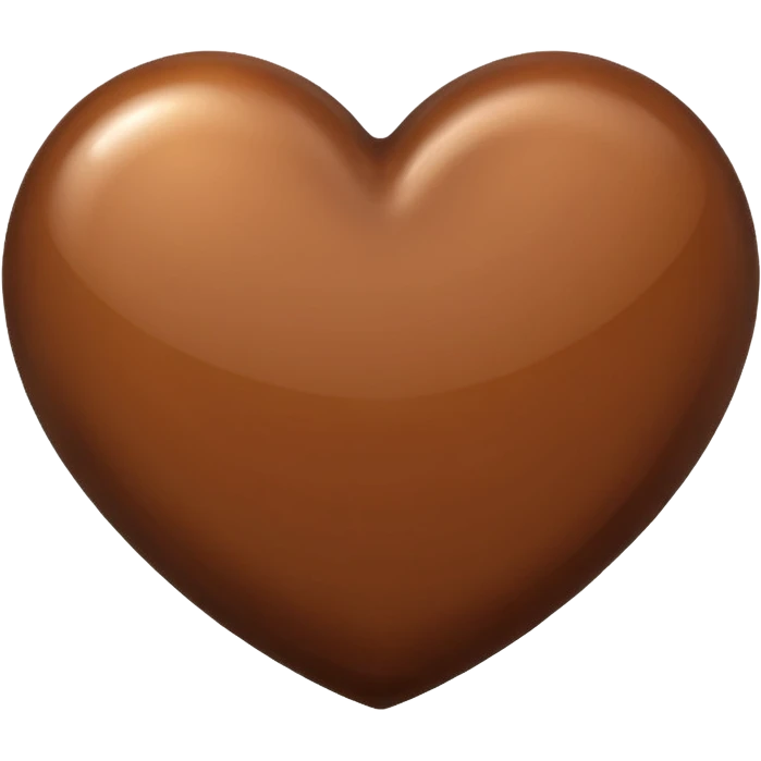коричневое сердце emoji