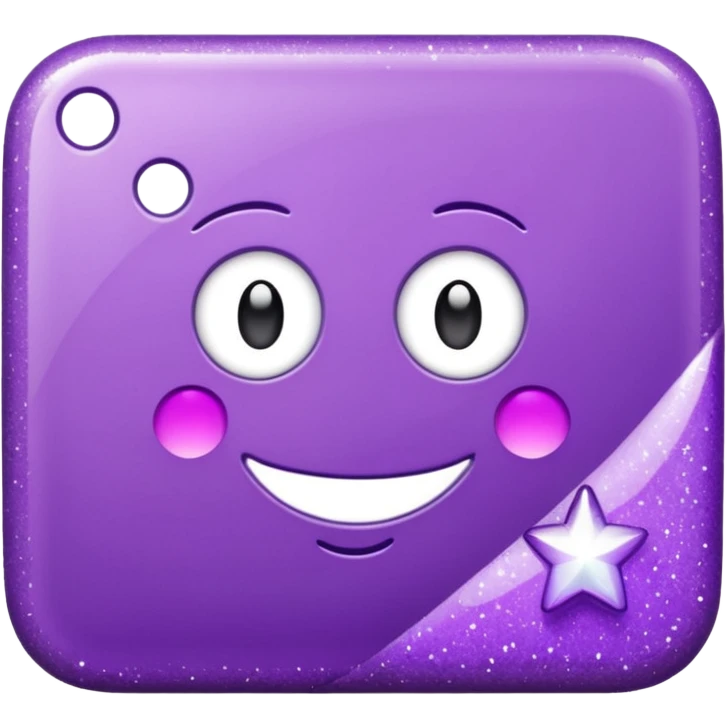 glitter purple tablet emoji