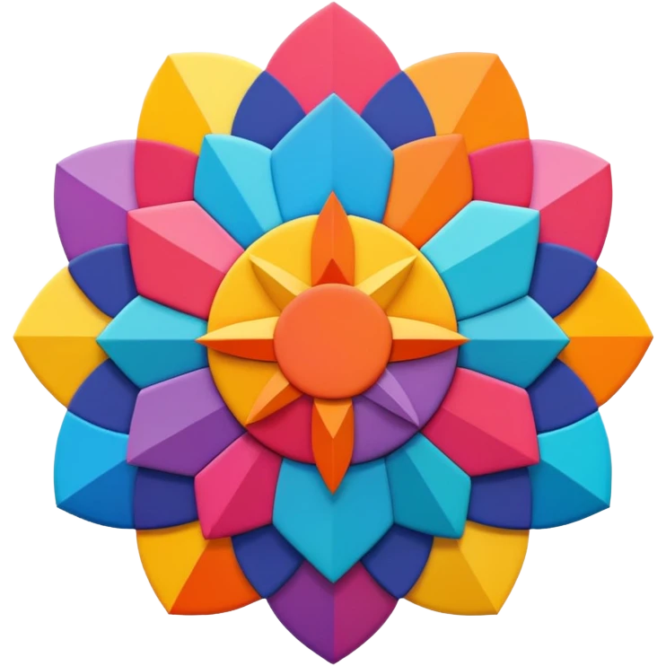 Light & Code Roundtable Bahai no people, just symbols emoji