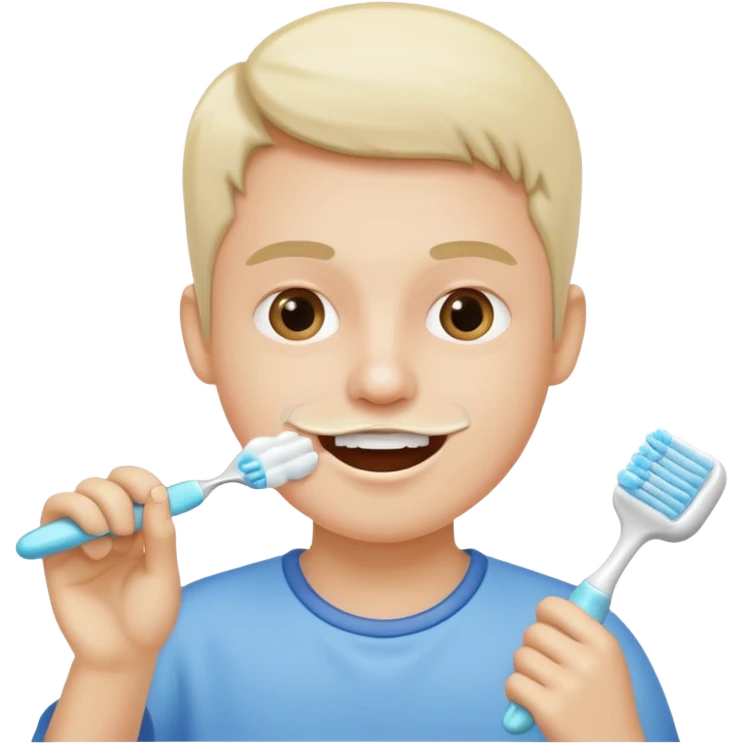 Brushing your teeth emoji
