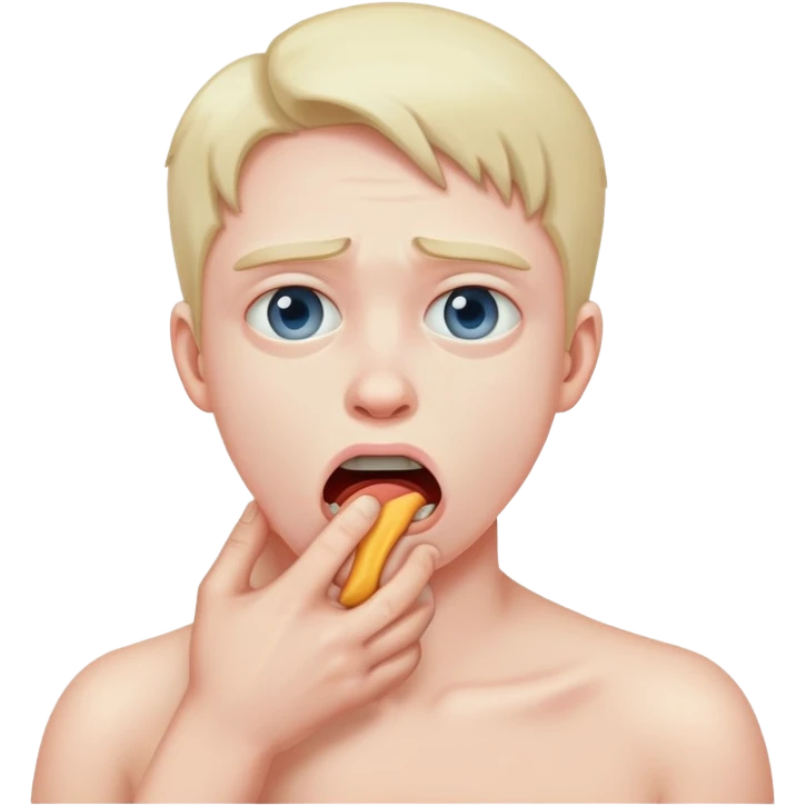 Dude choking himself out emoji