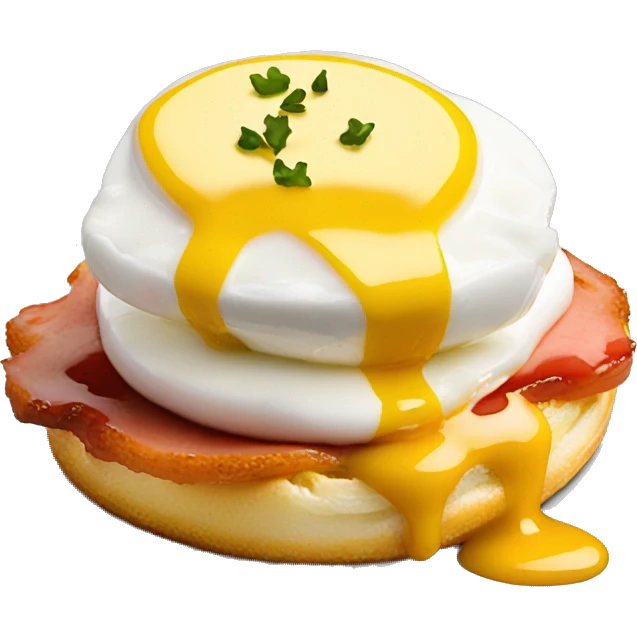 eggs benedict with sauce on top emoji