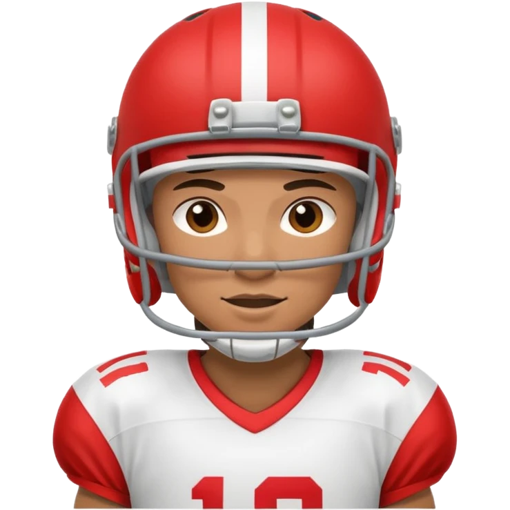 Flag football player emoji