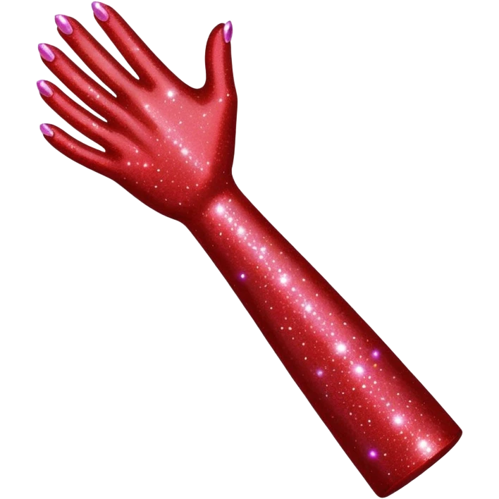 red glitter ARM emoji