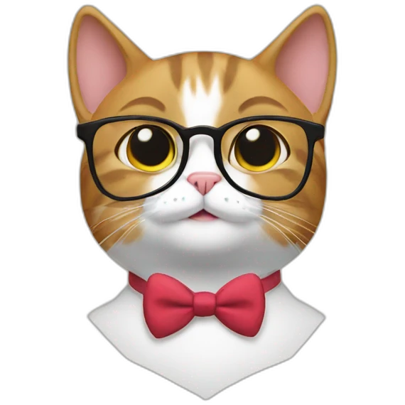 nerd cat emoji
