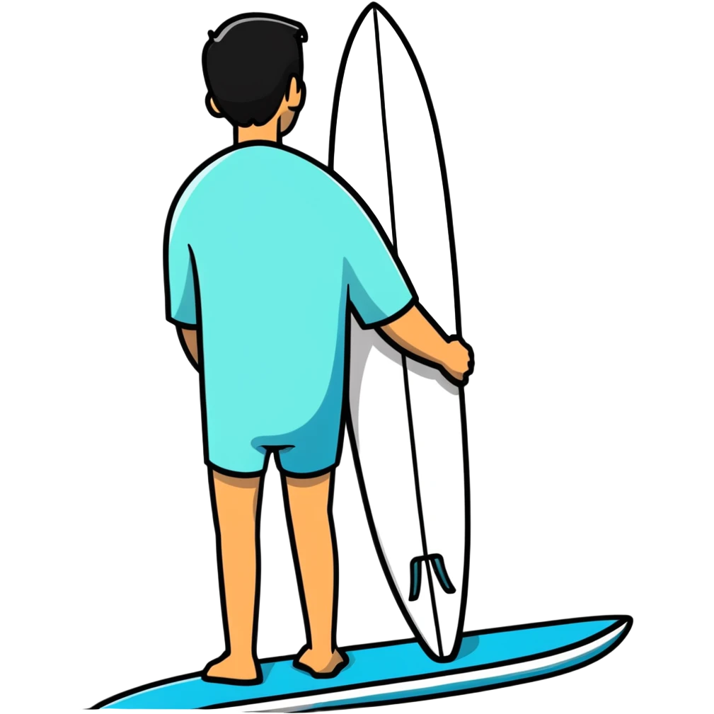 Bowing with surfboard emoji