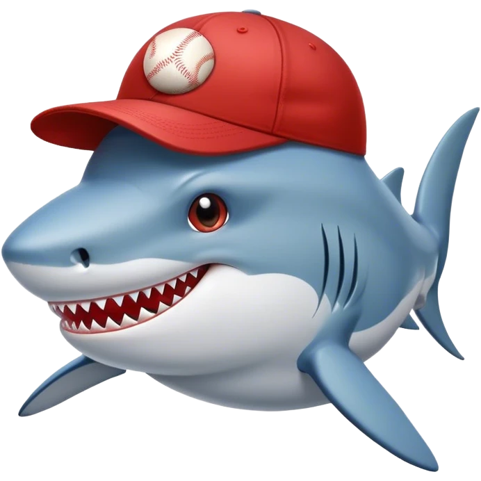 shark with cap emoji