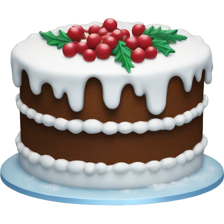 Winter cake emoji