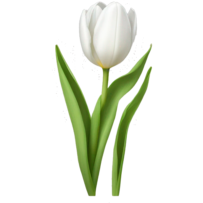 White tulips emoji