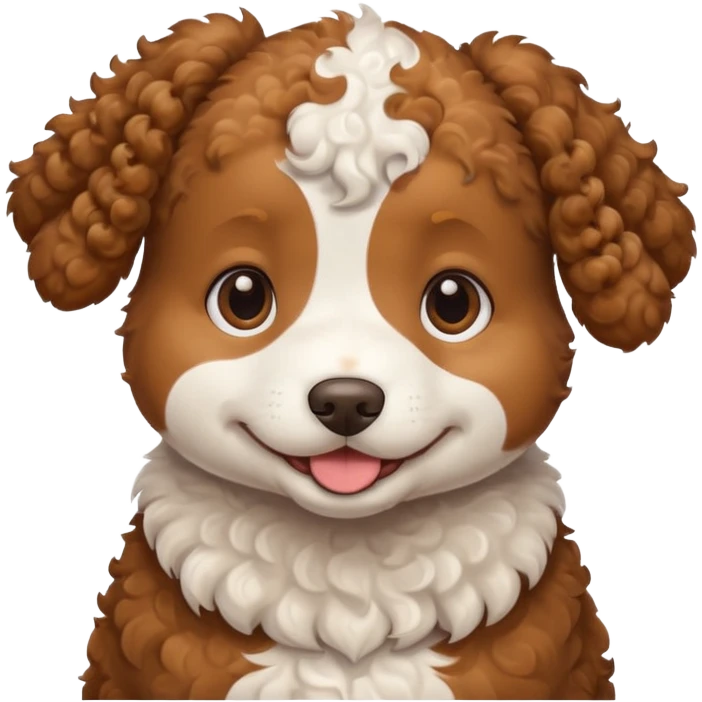 pregnant curly dog emoji
