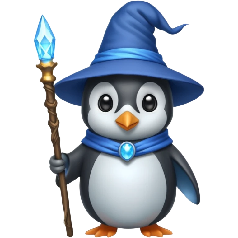 Penguin Wizard emoji