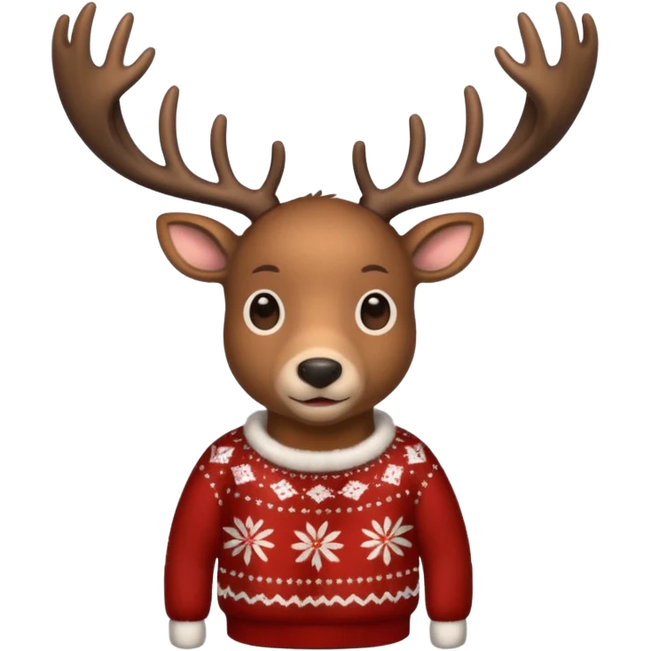 christmas deer emoji