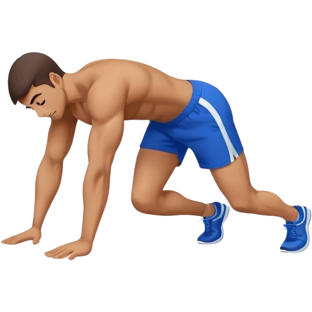 glute-bridges-exercise guy with blue shorts  emoji