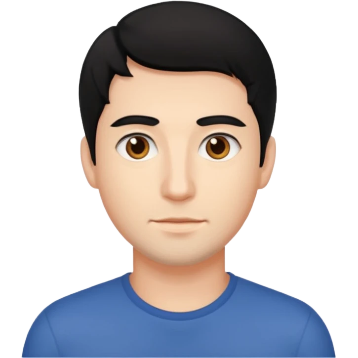 검정머리 30대 남성 제작 emoji