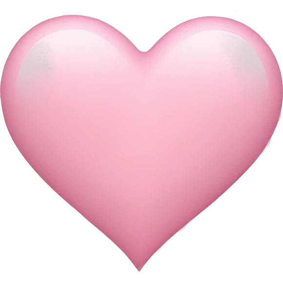 Light pink heart  emoji