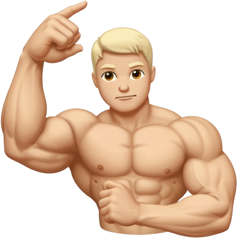 strong flexed arm emoji cream color emoji