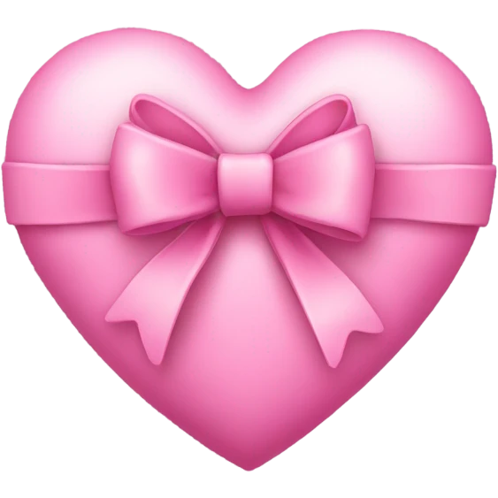 Pink heart with a bow emoji