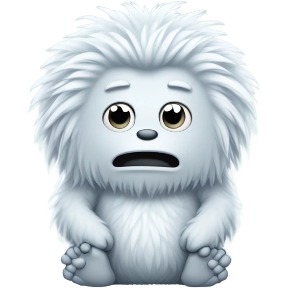 squatting yeti emoji emoji