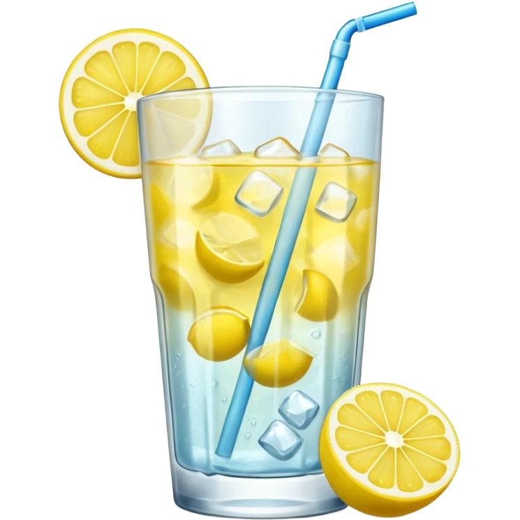 lemonade with big ice emoji