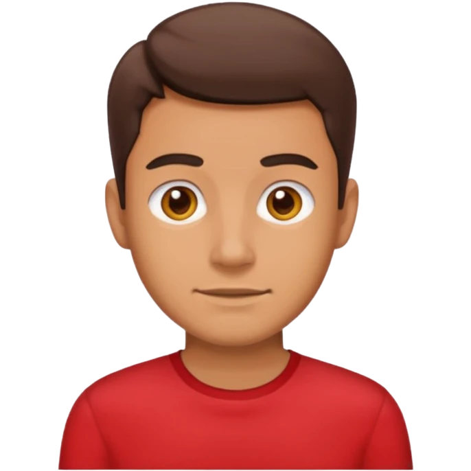 Man in red shirt emoji