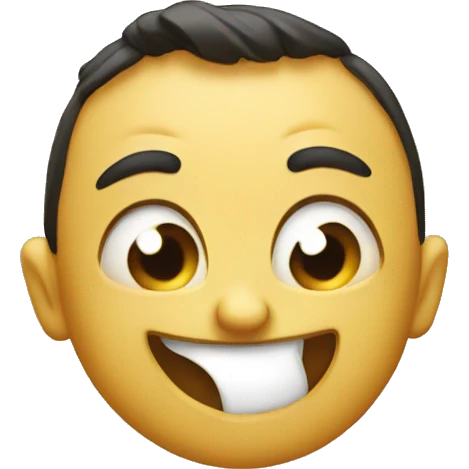 Lauging and pointing emoji