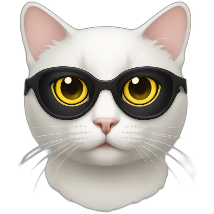 cat black yellow eye emoji