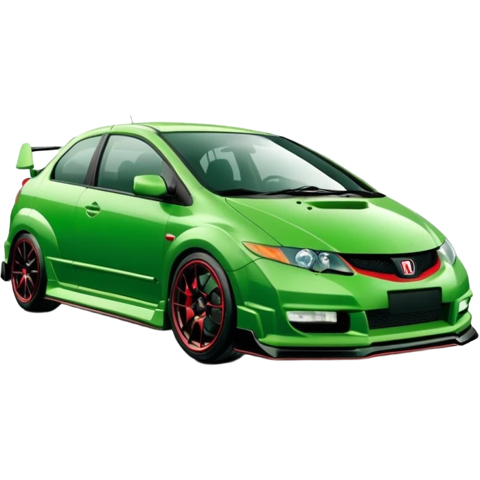 2004 Green Honda civic type r  emoji