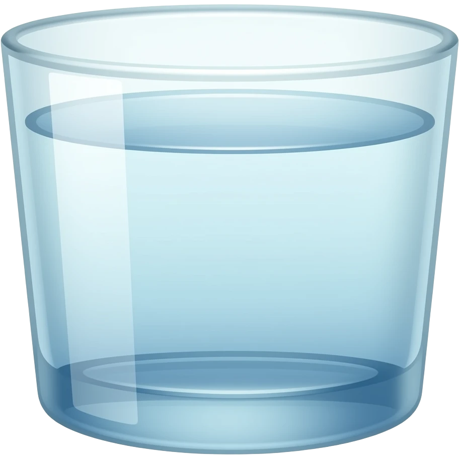 Vaso de agua emoji