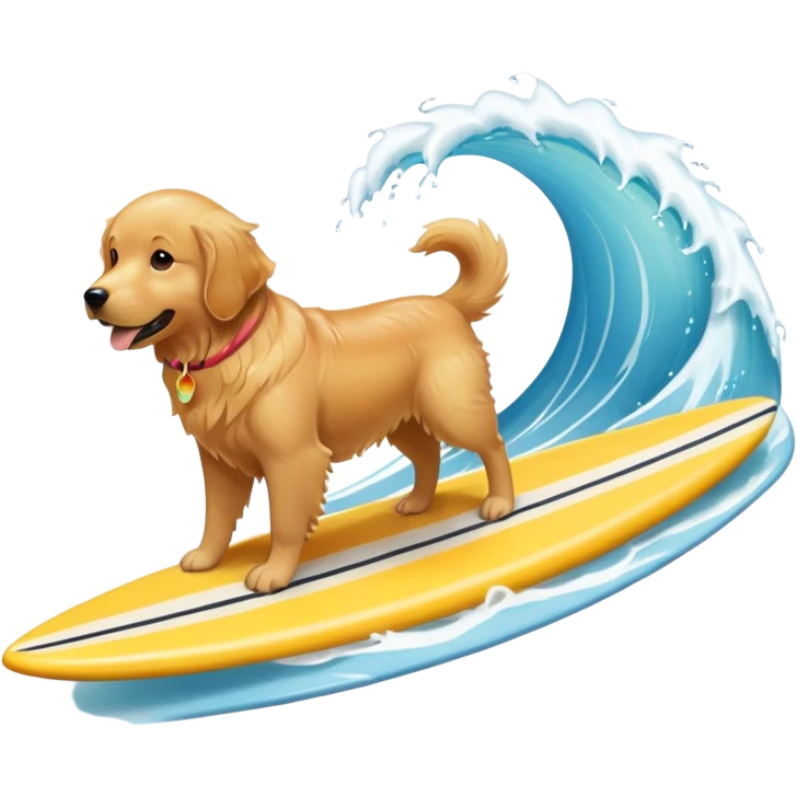 Dog surfing  emoji