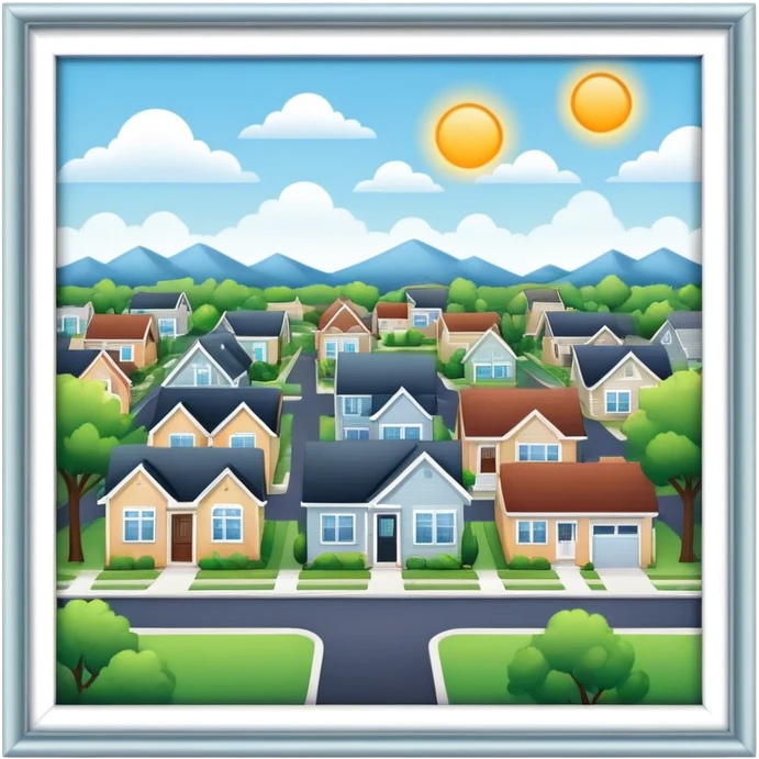 Suburban neighborhood  emoji