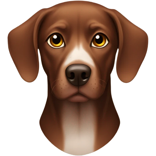 Viszla dog black & brown emoji