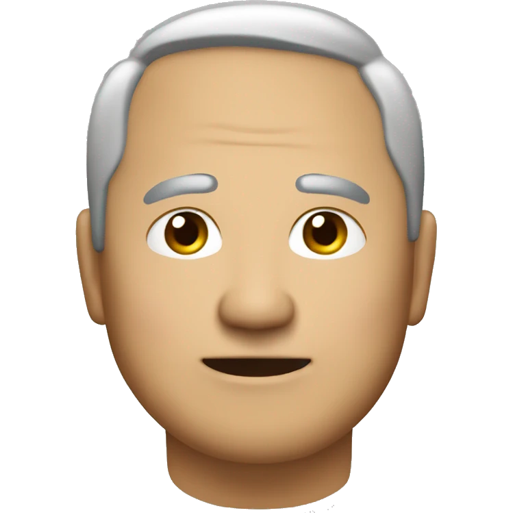Asian business man age 55. Short. fat face. emoji