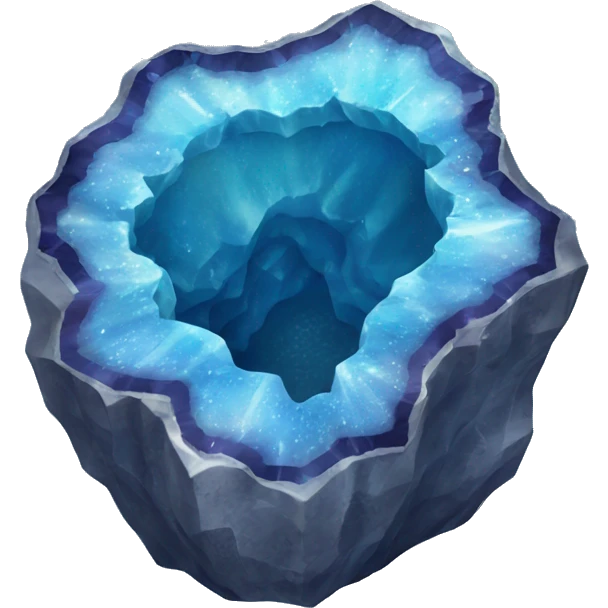 Blue geode  emoji