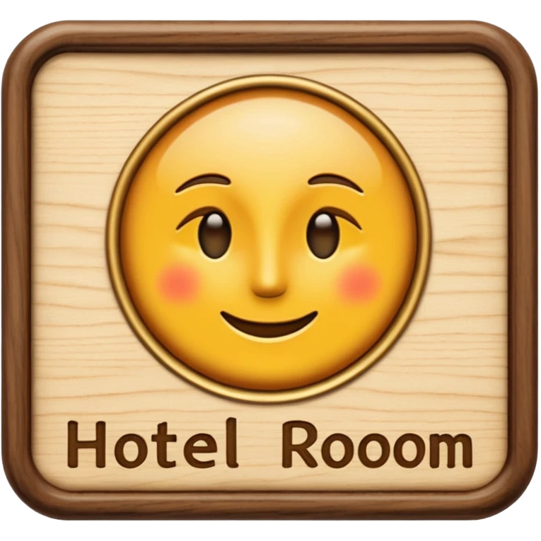 hotel room sign emoji