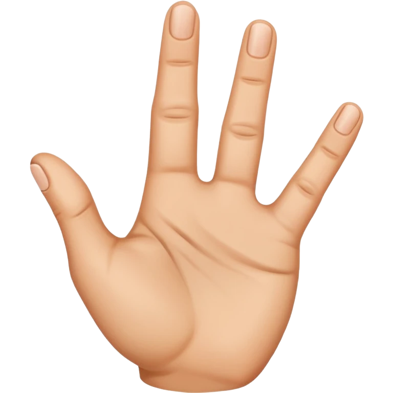 Offended hand up emoji