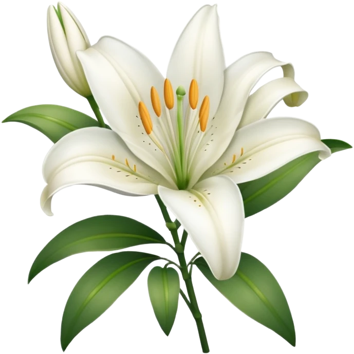 white lily emoji